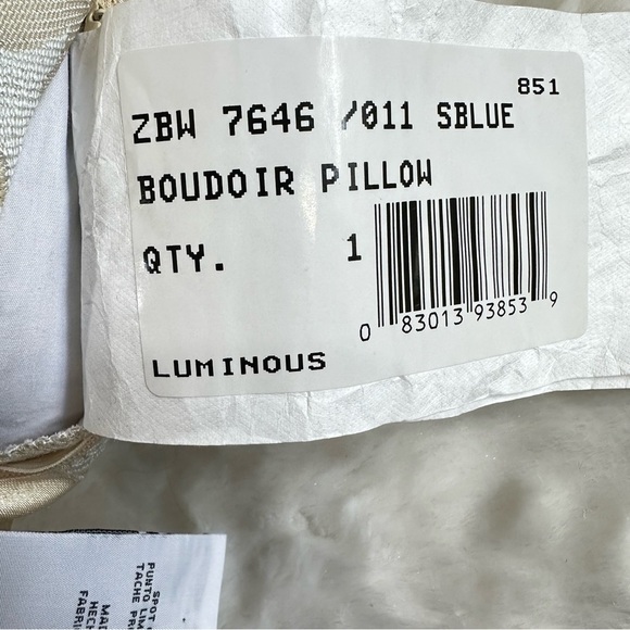 Croscill 19" x 10" Boudoir Decorative Feather Throw Pillow - Picture 6 of 6